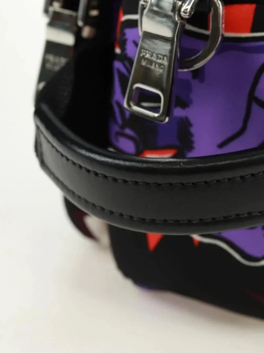 PRADA Universal Studio Collaboration Frankenstein Bag Nylon Purple